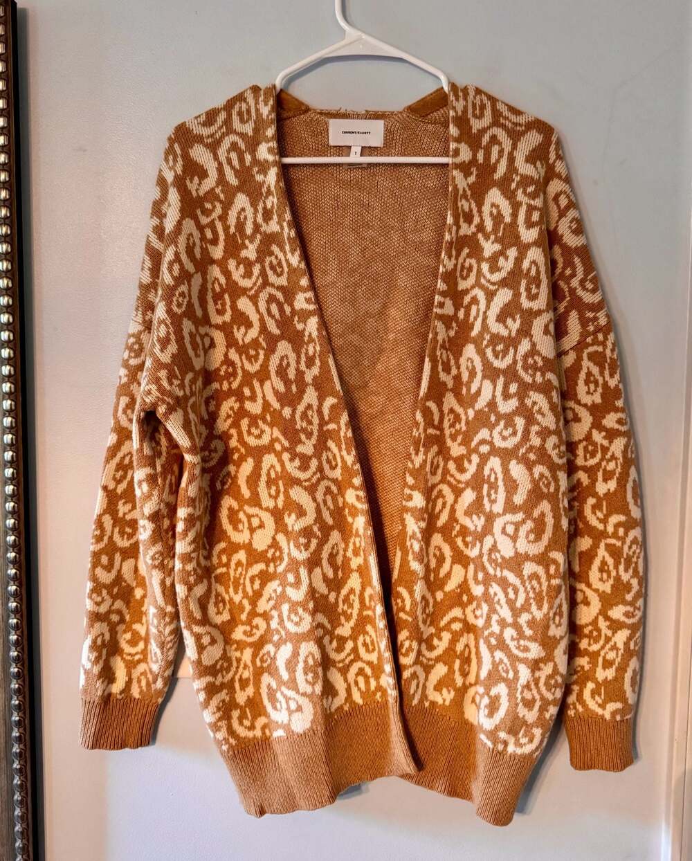 Cashmere Blend Leopard Cardigan Quiet Luxury Old Money Soft Knit Oversized